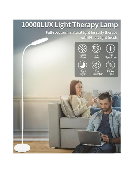 Lámpara de Terapia de Luz LanSuper 10000 Lux Control Remoto Lámpara de Terapia de Luz LanSuper 10000 Lux Control Remoto