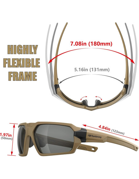 Gafas de Tiro Tácticas Anti Niebla Grado Militar Q37 Gafas de Tiro Tácticas Anti Niebla Grado Militar Q37