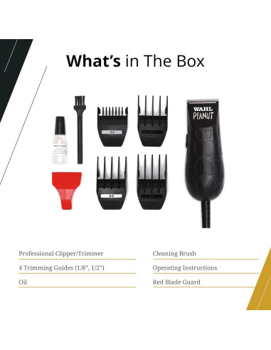 Recortadora Wahl Professional Peanut con cable 10cm 113g