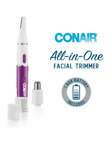 Cortadora de Vello Facial Conair Todo en Uno para Mujeres