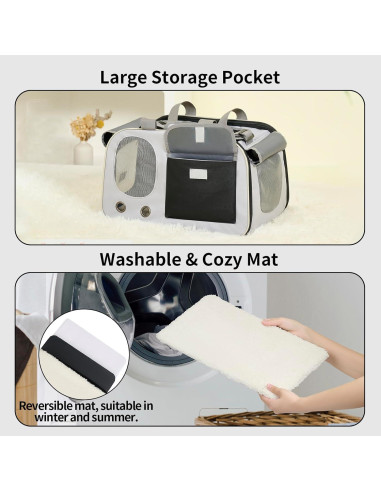 Transportadora Suave para Gatos y Perros Hannadepot 7,71 kg