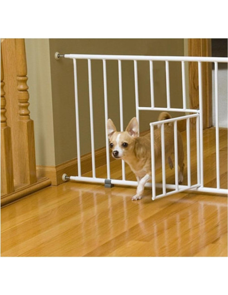 Puerta para Mascotas Carlson Mini Expandible 18-31 cm Blanca Puerta para Mascotas Carlson Mini Expandible 18-31 cm Blanca
