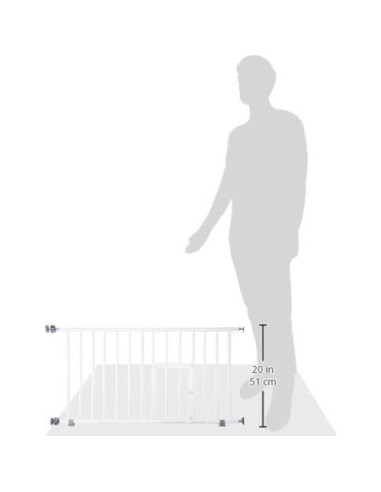 Puerta para Mascotas Carlson Mini Expandible 18-31 cm Blanca