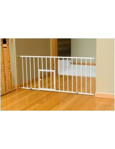 Puerta para Mascotas Carlson Mini Expandible 18-31 cm Blanca Puerta para Mascotas Carlson Mini Expandible 18-31 cm Blanca