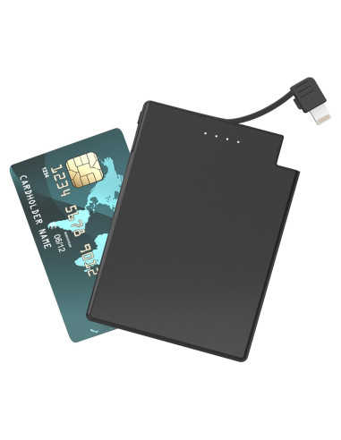 Cargador Portátil Slim Auskang 3500mAh con Cable Lightning