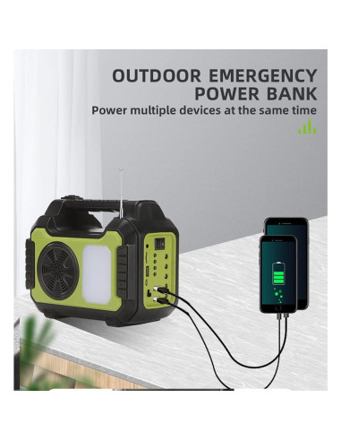 Generador Solar Portátil Upusa SDM 13000mAh para Camping