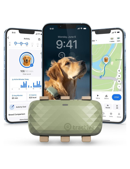 Rastreador GPS Tractive XL para Perros +22,68 kg Verde Rastreador GPS Tractive XL para Perros +22,68 kg Verde