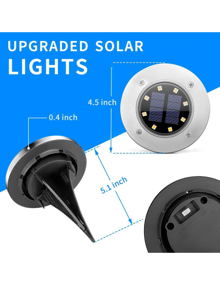 Luces Solares SOLPEX 12 Pzs LED Jardín Impermeables Luces Solares SOLPEX 12 Pzs LED Jardín Impermeables