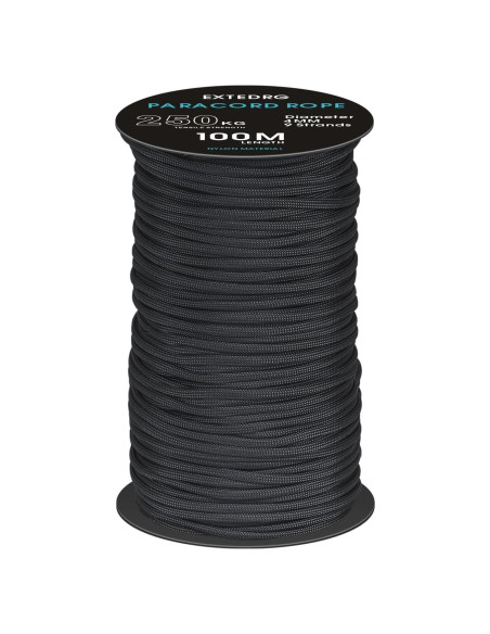 Cuerda Paracord 100m 4mm Nylon Extedrg Resistencia 250kg Cuerda Paracord 100m 4mm Nylon Extedrg Resistencia 250kg