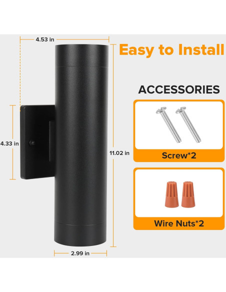 Aplique de Pared Exterior LUTEC LED 16W 2700K Negro Mate Aplique de Pared Exterior LUTEC LED 16W 2700K Negro Mate