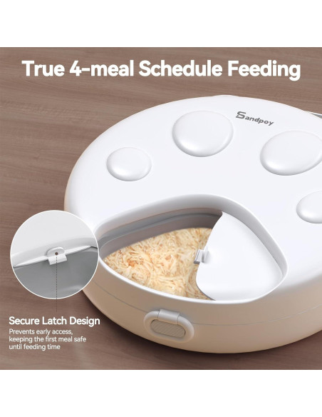 Dispensador Automático de Comida Húmeda Sandpoy F26-L 4 Comidas Dispensador Automático de Comida Húmeda Sandpoy F26-L 4 Comidas