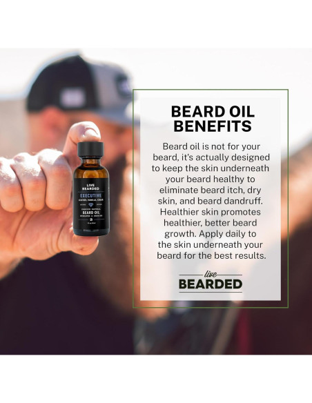 Aceite para Barba Live Bearded 28ml Aroma Ejecutivo Aceite para Barba Live Bearded 28ml Aroma Ejecutivo