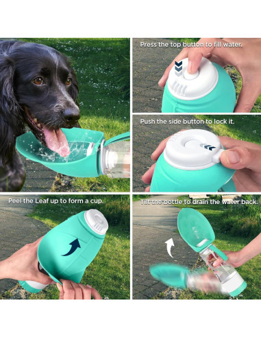 Botella de Agua para Perros Uppetly 20oz a Prueba de Fugas