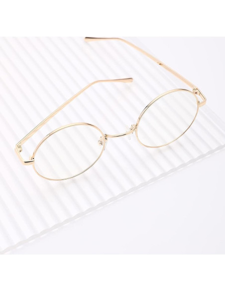 Gafas Retro Pro Acme Metal Dorado Lentes Transparentes Gafas Retro Pro Acme Metal Dorado Lentes Transparentes