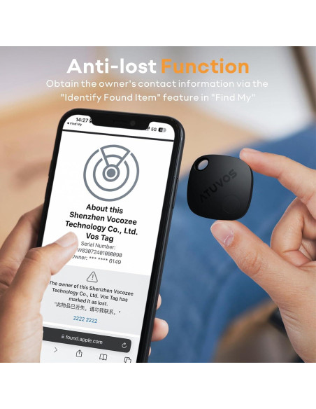 ATUVOS Rastreador Bluetooth 4 Pack para Equipaje y Llaves ATUVOS Rastreador Bluetooth 4 Pack para Equipaje y Llaves