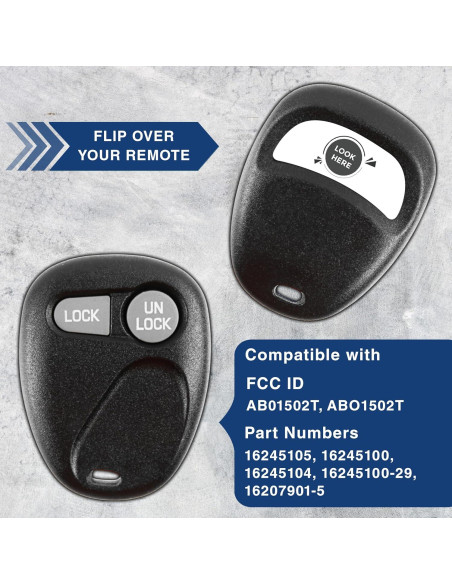 Control Remoto KeylessOption 2 Botones para Buick y más Control Remoto KeylessOption 2 Botones para Buick y más