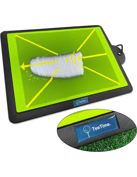Alfombra de Práctica de Golf TeeTime - Doble Tono Verde Alfombra de Práctica de Golf TeeTime - Doble Tono Verde