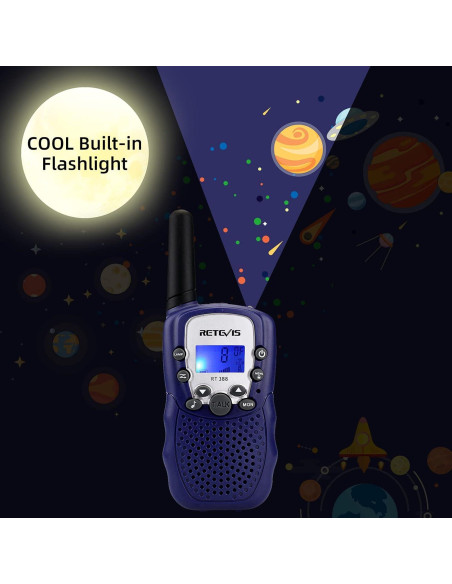Walkie Talkies Retevis RT388 para Niños 2 Vías Azul Walkie Talkies Retevis RT388 para Niños 2 Vías Azul