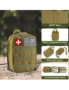 Kit de Supervivencia ABPIR 170 Piezas para Camping y Senderismo 2