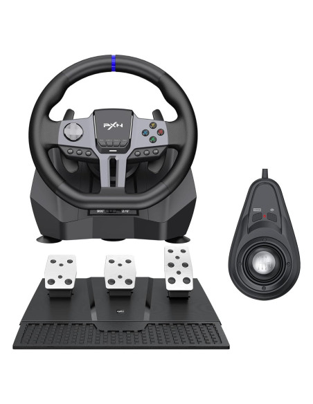 Volante de Carreras PXN V9 Gen2 con Pedales Magnéticos Volante de Carreras PXN V9 Gen2 con Pedales Magnéticos