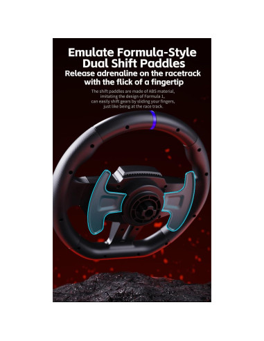 Volante de Carreras PXN V9 Gen2 con Pedales Magnéticos