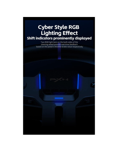 Volante de Carreras PXN V9 Gen2 con Pedales Magnéticos