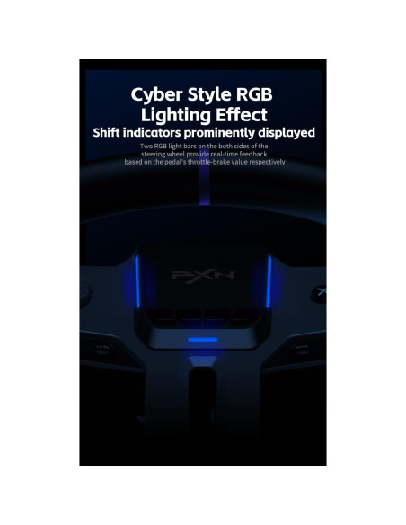 Volante de Carreras PXN V9 Gen2 con Pedales Magnéticos Volante de Carreras PXN V9 Gen2 con Pedales Magnéticos