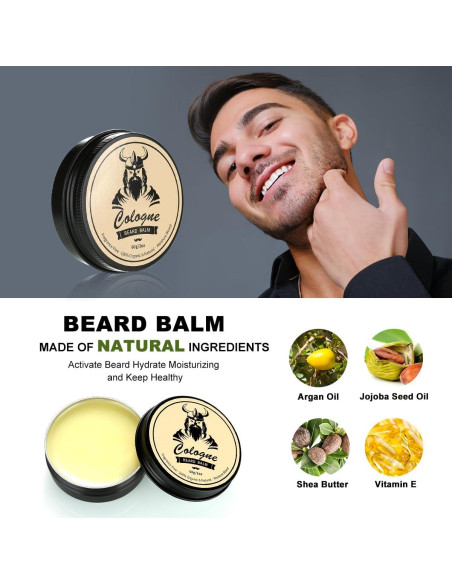 Kit de Cuidado de Barba EXREIZST 10 Piezas Aceites y Jabón Kit de Cuidado de Barba EXREIZST 10 Piezas Aceites y Jabón