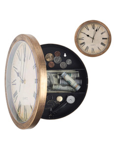 Reloj de Pared Caja Fuerte LiveBe CK1001 Marrón Secreto