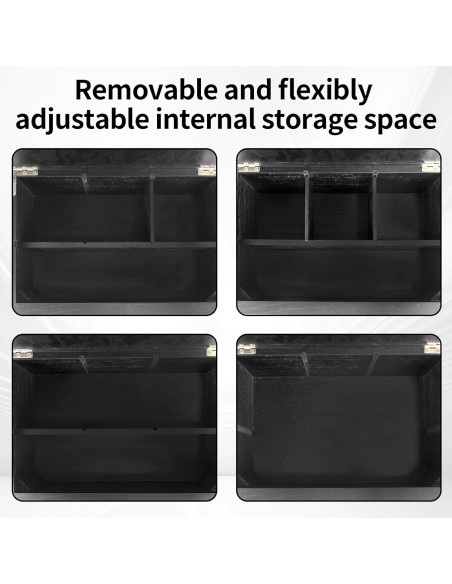 Caja de Almacenamiento WodGod de Bambú con Cerradura 25x17x11.9cm Caja de Almacenamiento WodGod de Bambú con Cerradura 25x17x11.9cm
