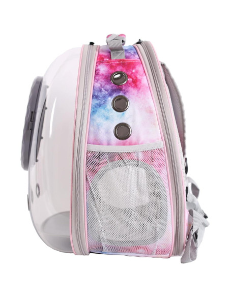 Mochila Transportadora para Gatos Pimoka Rosa Galaxia 30x28x38cm Mochila Transportadora para Gatos Pimoka Rosa Galaxia 30x28x38cm