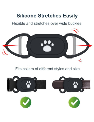 Soporte para Collar de Perro Samsung Galaxy SmartTag2 - 2 Fundas
