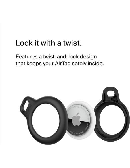 Funda para Apple AirTag Belkin con Anillo de Llave - 2 Pzas Funda para Apple AirTag Belkin con Anillo de Llave - 2 Pzas