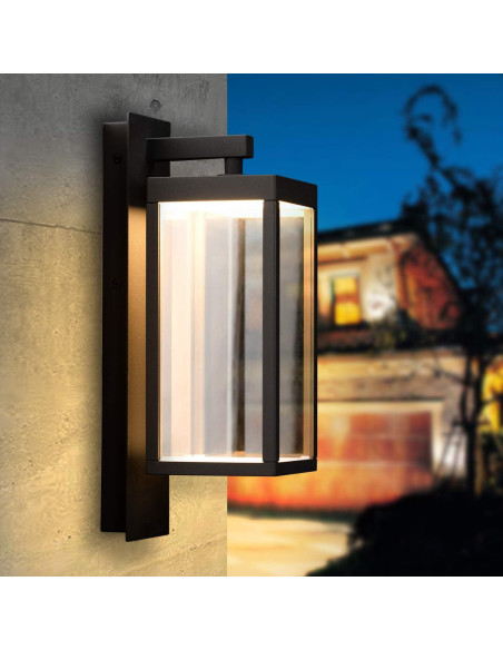 Aplique de pared LED Inowel 13W IP54 negro para exterior Aplique de pared LED Inowel 13W IP54 negro para exterior