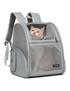 Mochila Transportadora para Gatos FERMAO Gris 6.8 kg