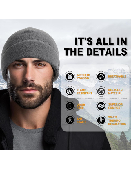 Gorro Táctico de Forro Polar 2 Pcs - Invierno Cálido Gorro Táctico de Forro Polar 2 Pcs - Invierno Cálido