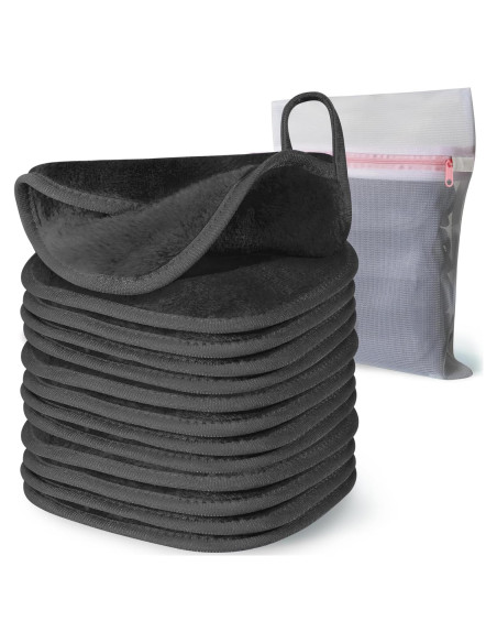 Paño Desmaquillante Natwag 12 Piezas Microfibra Gris Paño Desmaquillante Natwag 12 Piezas Microfibra Gris