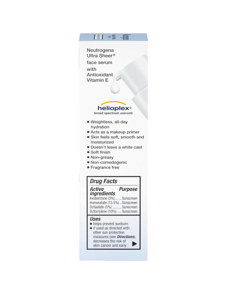Suero Facial Hidratante Neutrogena SPF 60 con Vitamina E Suero Facial Hidratante Neutrogena SPF 60 con Vitamina E