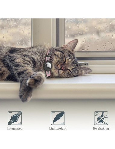 Collar Reflectante para Gato Odokele con Soporte AirTag XS