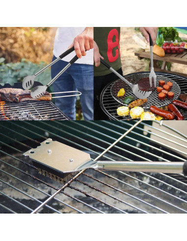 Juego de Utensilios de Parrilla BBQ Golf Jishi 8 Piezas
