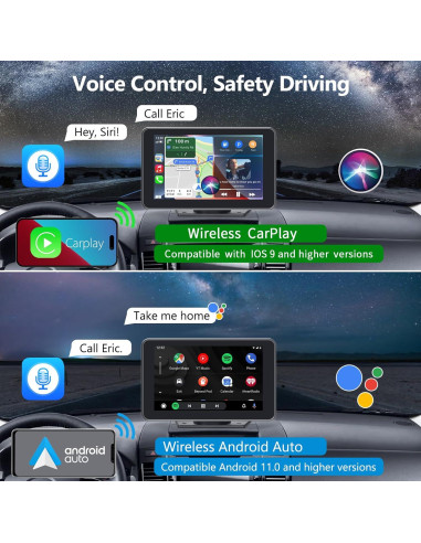 Estéreo de coche Gegaibe FC009 con CarPlay y GPS 1080P