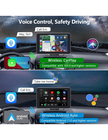 Estéreo de coche Gegaibe FC009 con CarPlay y GPS 1080P Estéreo de coche Gegaibe FC009 con CarPlay y GPS 1080P
