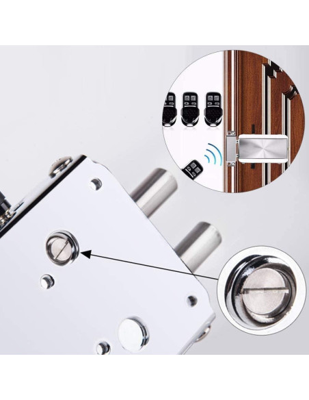 Cerradura Electrónica Ritammi con Control Remoto y Antirrobo Cerradura Electrónica Ritammi con Control Remoto y Antirrobo