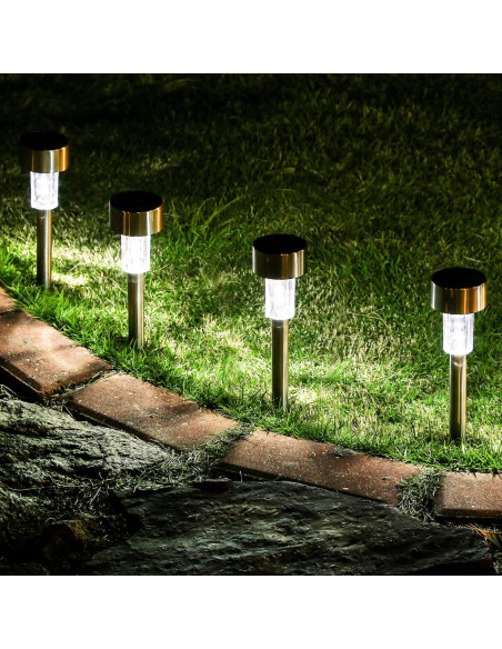 Luces Solares GIGALUMI 16 LED Impermeables para Jardín Luces Solares GIGALUMI 16 LED Impermeables para Jardín