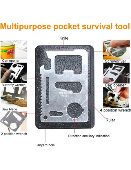 Kit de Supervivencia EMDMAK 6 en 1 para Camping y Emergencias Kit de Supervivencia EMDMAK 6 en 1 para Camping y Emergencias