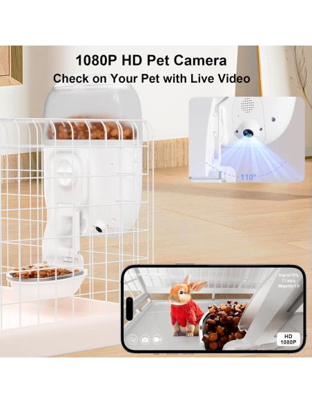 Comedero Automático RABELITTO con Cámara HD 1080P