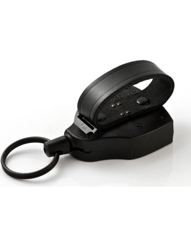 Llavero Retráctil KEY-BAK Super48 con Bloqueo, Negro