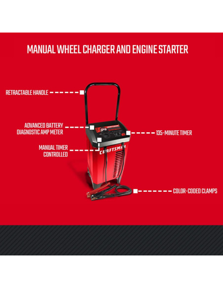 Cargador y Arrancador Craftsman CMXCESM274 175A 12V Manual Cargador y Arrancador Craftsman CMXCESM274 175A 12V Manual