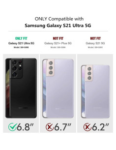 Funda iCoverCase para Samsung Galaxy S21 Ultra con Soporte S Pen 2