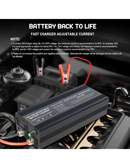 Cargador de Batería 14.6V 50A Lifepo4 Inteligente Cargador de Batería 14.6V 50A Lifepo4 Inteligente